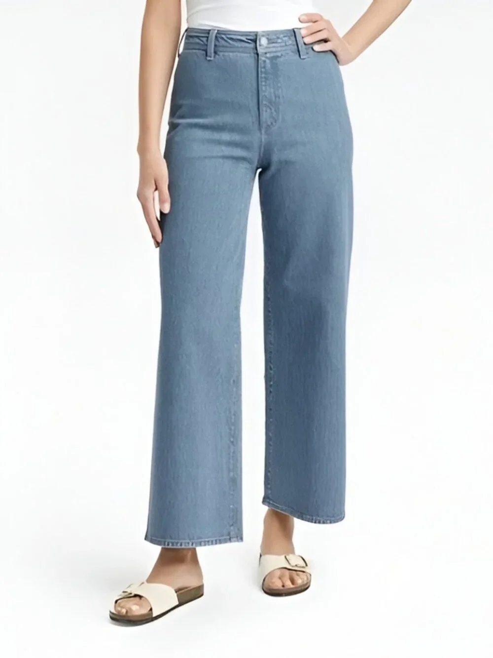 Universal Thread Sailor Wide Leg Jeans High Rise Light Wash 4R #A3243